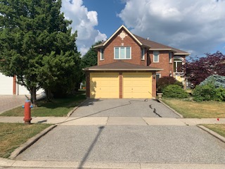 Before driveway sealing